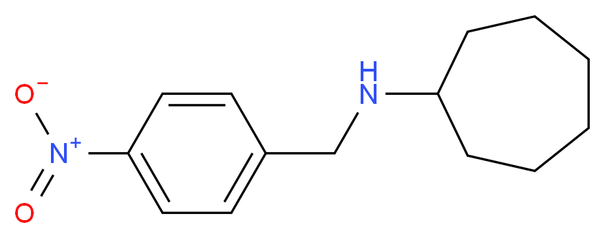 N-[(4-nitrophenyl)methyl]cycloheptanamine_分子结构_CAS_355814-18-5