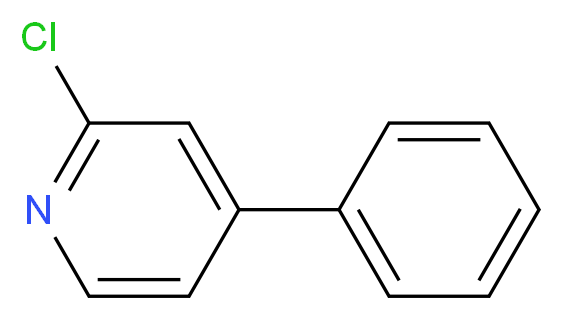 2-Chloro-4-phenylpyridine_分子结构_CAS_42260-39-9)