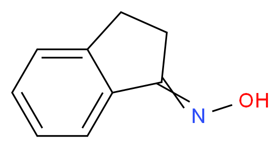 (1E)-indan-1-one oxime_分子结构_CAS_3349-60-8)