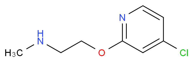 {2-[(4-chloropyridin-2-yl)oxy]ethyl}(methyl)amine_分子结构_CAS_1346708-17-5