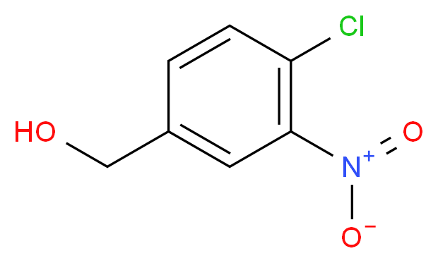 (4-chloro-3-nitrophenyl)methanol_分子结构_CAS_)