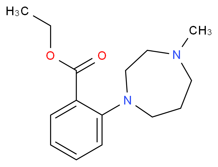 ethyl 2-(4-methyl-1,4-diazepan-1-yl)benzoate_分子结构_CAS_912569-58-5