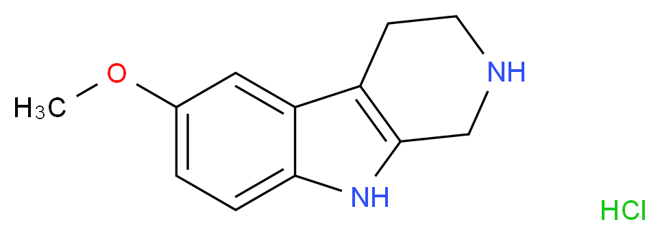 6-Methoxy-1,2,3,4-tetrahydro-9H-pyrido[3,4-b]indole hydrochloride_分子结构_CAS_35764-54-6)