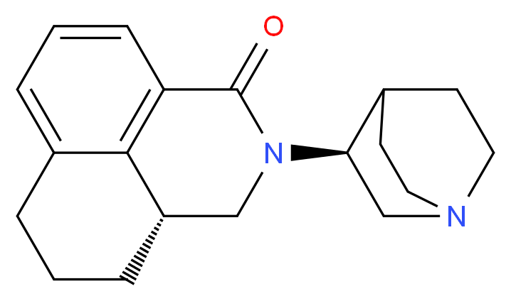 (5R)-3-[(3S)-1-azabicyclo[2.2.2]octan-3-yl]-3-azatricyclo[7.3.1.0^{5,13}]trideca-1(13),9,11-trien-2-one_分子结构_CAS_119904-90-4