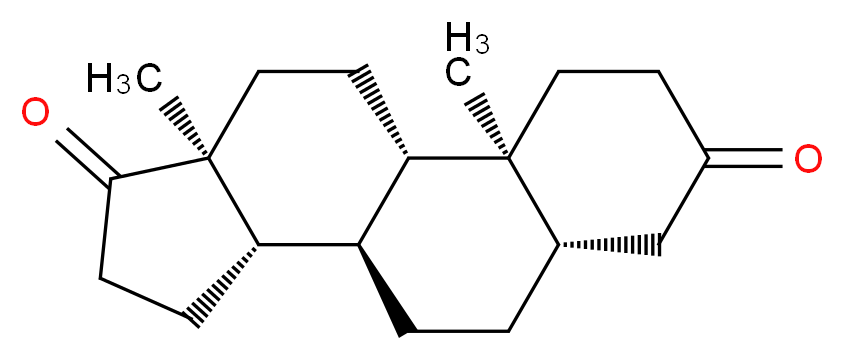 (1S,2S,7S,10R,11S,15S)-2,15-dimethyltetracyclo[8.7.0.0<sup>2</sup>,<sup>7</sup>.0<sup>1</sup><sup>1</sup>,<sup>1</sup><sup>5</sup>]heptadecane-5,14-dione_分子结构_CAS_846-46-8