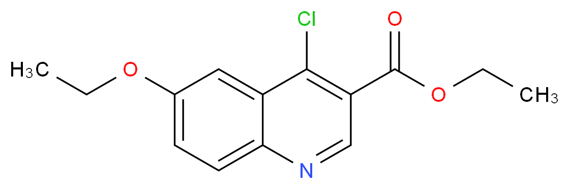 Ethyl 4-chloro-6-ethoxyquinoline-3-carboxylate_分子结构_CAS_112190-03-1)