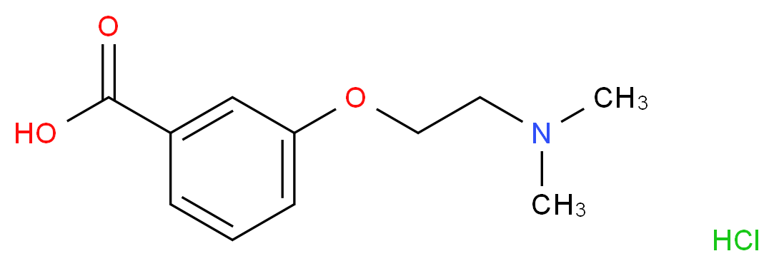 3-(2-Dimethylamino-ethoxy)-benzoic acid hydrochloride_分子结构_CAS_)