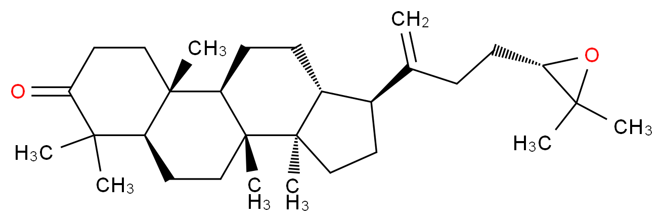 (1R,2R,7R,10R,11R,14S,15R)-14-{4-[(2S)-3,3-dimethyloxiran-2-yl]but-1-en-2-yl}-2,6,6,10,11-pentamethyltetracyclo[8.7.0.0<sup>2</sup>,<sup>7</sup>.0<sup>1</sup><sup>1</sup>,<sup>1</sup><sup>5</sup>]heptadecan-5-one_分子结构_CAS_63543-52-2