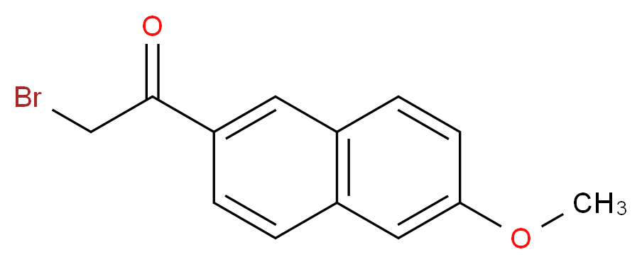 2-bromo-1-(6-methoxynaphthalen-2-yl)ethan-1-one_分子结构_CAS_10262-65-4