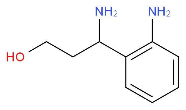 3-Amino-3-(2-amino-phenyl)-propan-1-ol_分子结构_CAS_886364-15-4)