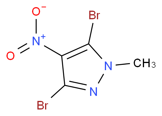 3,5-Dibromo-1-methyl-4-nitro-1H-pyrazole_分子结构_CAS_)