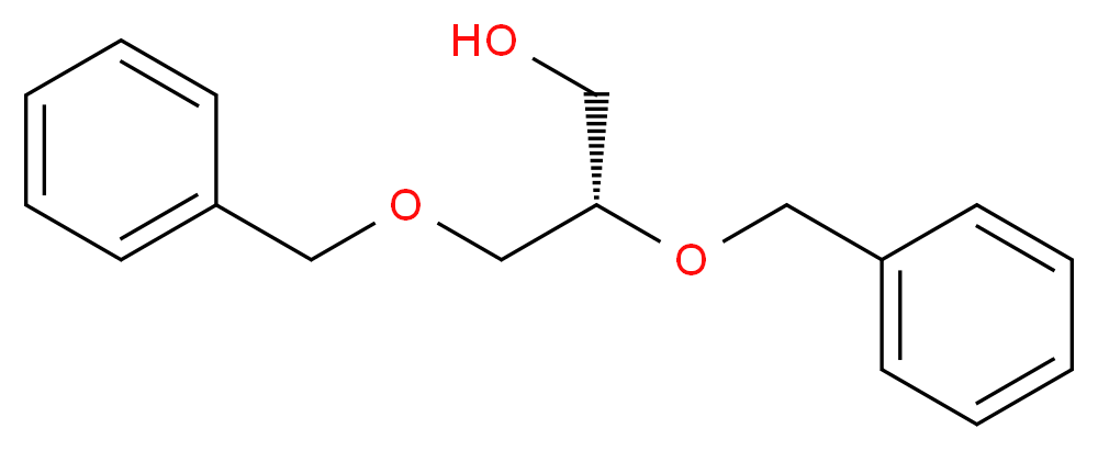 (2S)-2,3-bis(benzyloxy)propan-1-ol_分子结构_CAS_20196-71-8