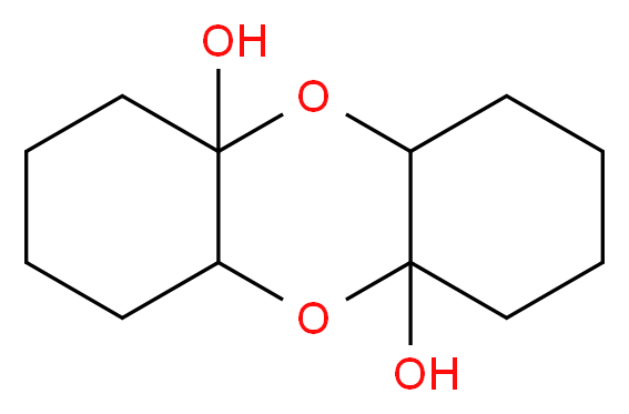 dodecahydrooxanthrene-4a,9a-diol_分子结构_CAS_30282-14-5