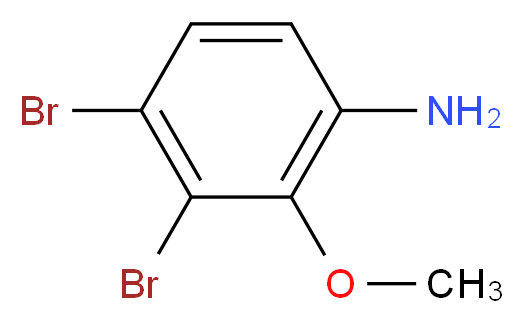 3,4-Dibromo-o-anisidine_分子结构_CAS_1141892-43-4)