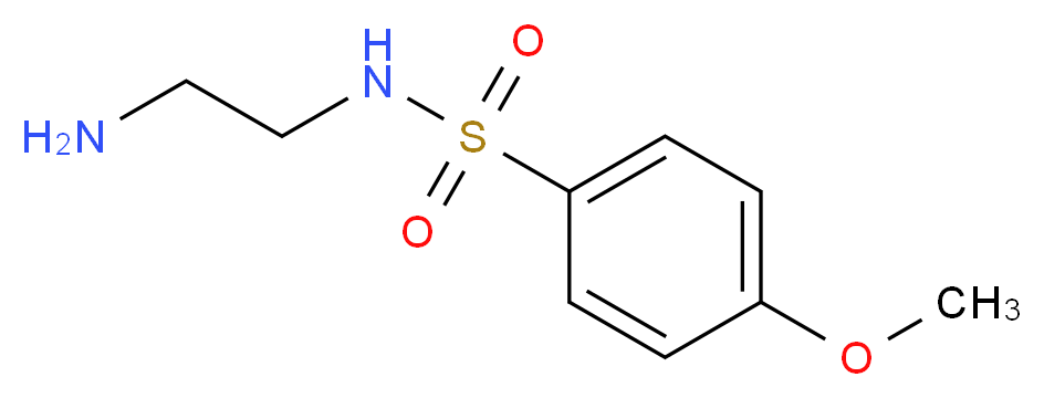 N-(2-aminoethyl)-4-methoxybenzene-1-sulfonamide_分子结构_CAS_90566-22-6