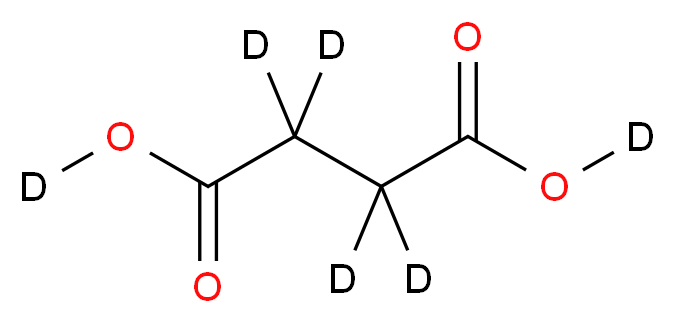 琥珀酸-d6_分子结构_CAS_21668-90-6)