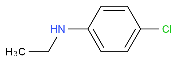 4-chloro-N-ethylaniline_分子结构_CAS_13519-75-0