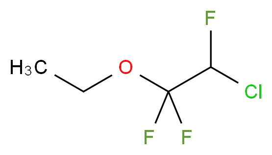 2-chloro-1-ethoxy-1,1,2-trifluoroethane_分子结构_CAS_310-71-4