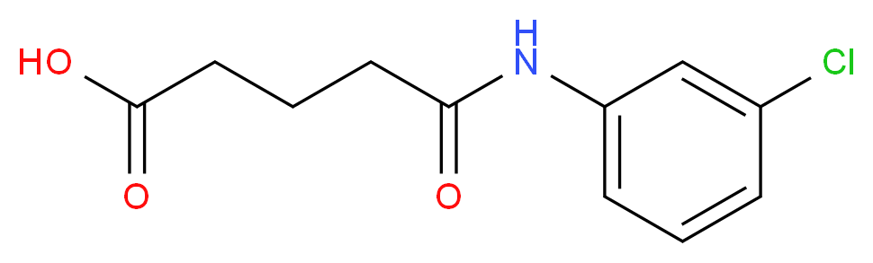 5-[(3-chlorophenyl)amino]-5-oxopentanoic acid_分子结构_CAS_197170-08-4)