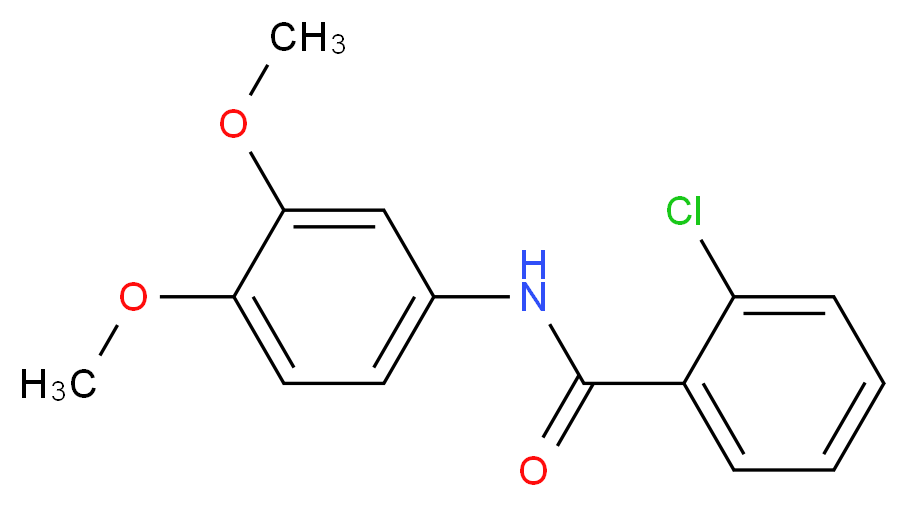 2-chloro-N-(3,4-dimethoxyphenyl)benzamide_分子结构_CAS_415691-89-3