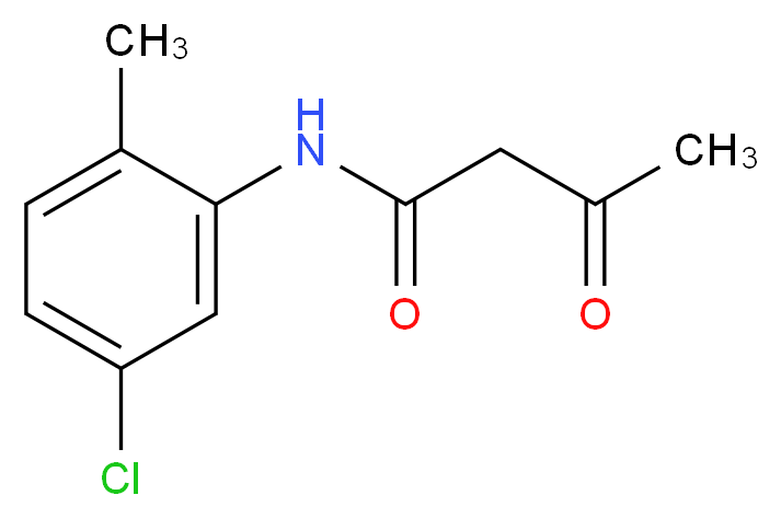 N-(5-chloro-2-methylphenyl)-3-oxobutanamide_分子结构_CAS_25233-50-5