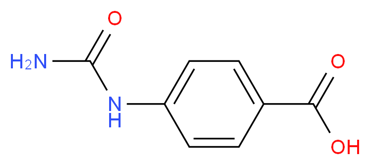 4-Ureido-benzoic acid_分子结构_CAS_6306-25-8)