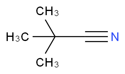 2,2-dimethylpropanenitrile_分子结构_CAS_630-18-2