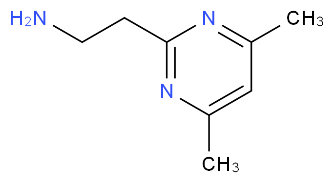 2-(4,6-dimethylpyrimidin-2-yl)ethan-1-amine_分子结构_CAS_933720-41-3)