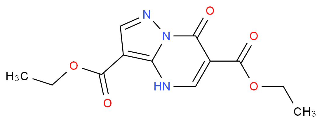 Diethyl 7-oxo-4,7-dihydropyrazolo[1,5-a]-pyrimidine-3,6-dicarboxylate_分子结构_CAS_)