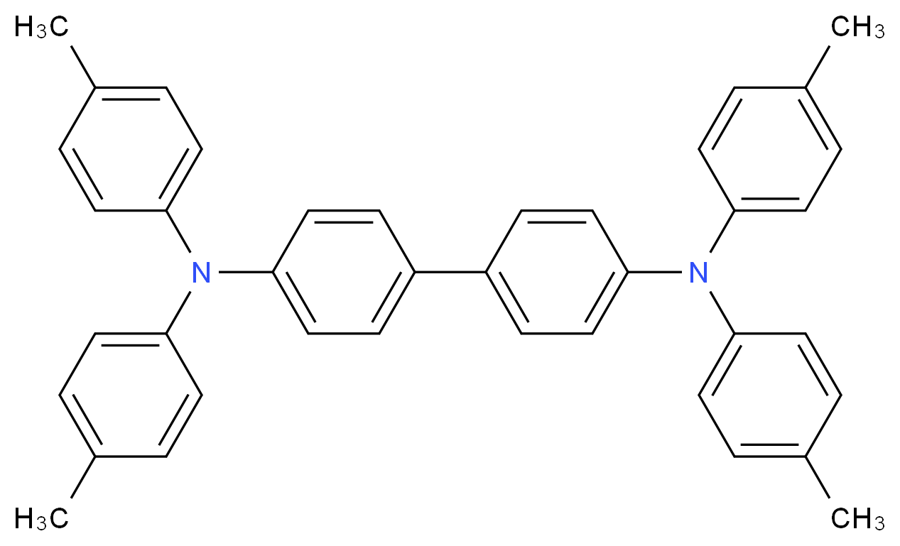 N4,N4,N4',N4'-Tetra-p-tolyl-[1,1'-biphenyl]-4,4'-diaMine_分子结构_CAS_76185-65-4)