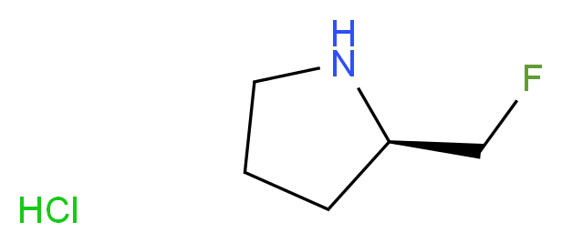 (R)-2-(fluoromethyl)pyrrolidine hydrochloride_分子结构_CAS_875553-78-9)