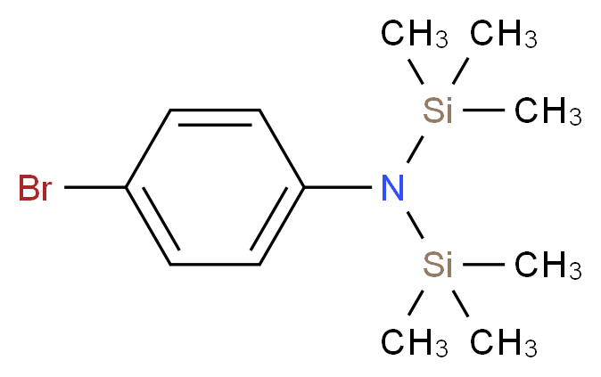 4-bromo-N,N-bis(trimethylsilyl)aniline_分子结构_CAS_5089-33-8
