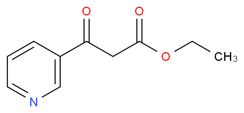 3-Oxo-3-pyridin-3-yl-propionic acid ethyl ester_分子结构_CAS_6283-81-4)