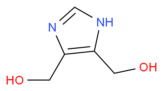 [5-(hydroxymethyl)-1H-imidazol-4-yl]methanol_分子结构_CAS_33457-48-6