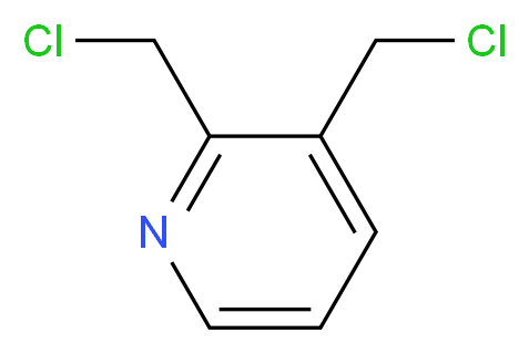 2,3-bis(chloromethyl)pyridine_分子结构_CAS_45754-12-9