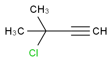 3-chloro-3-methylbut-1-yne_分子结构_CAS_1111-97-3