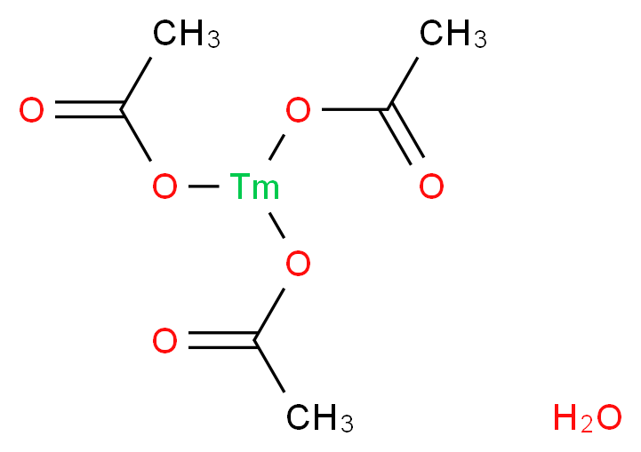 乙酸铥(III) 水合物_分子结构_CAS_207738-11-2)