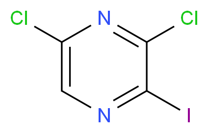 3,5-dichloro-2-iodopyrazine_分子结构_CAS_136866-30-3