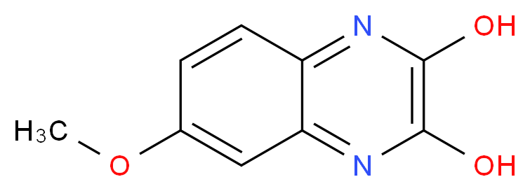 6-methoxyquinoxaline-2,3-diol_分子结构_CAS_31910-18-6