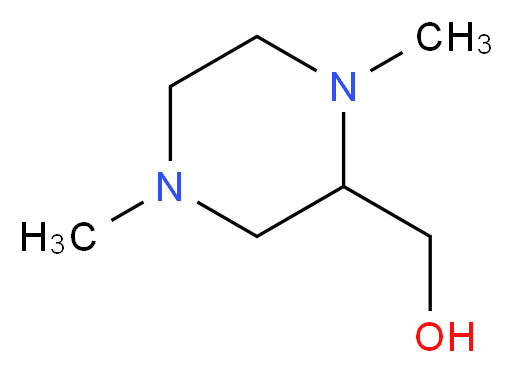 1,4-Dimethyl-2-(hydroxymethyl)piperazine_分子结构_CAS_14675-44-6)