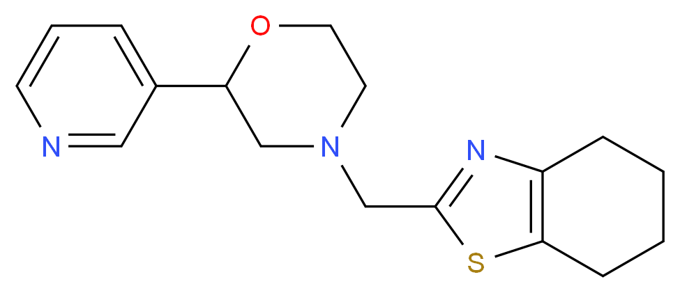 2-[(2-pyridin-3-ylmorpholin-4-yl)methyl]-4,5,6,7-tetrahydro-1,3-benzothiazole_分子结构_CAS_)