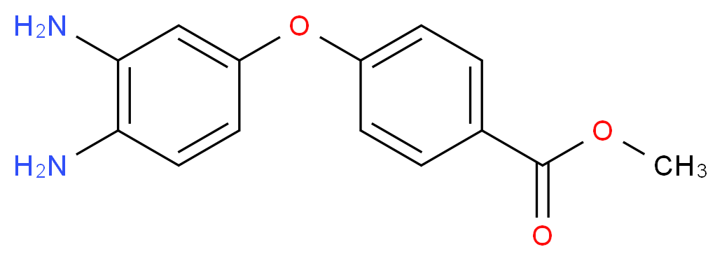 methyl 4-(3,4-diaminophenoxy)benzoate_分子结构_CAS_24002-80-0