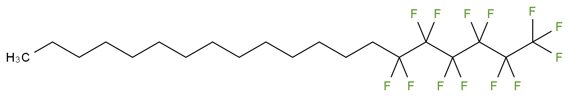 1-(Perfluoro-n-hexyl)tetradecane_分子结构_CAS_154628-00-9)