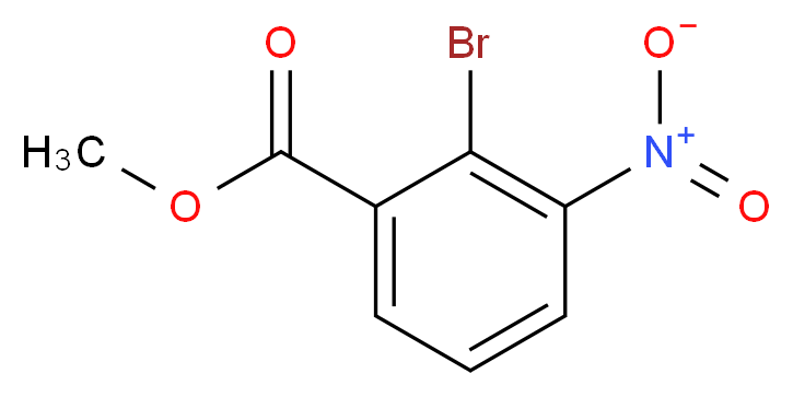 2-Bromo-3-nitro-benzoic acid methyl ester_分子结构_CAS_5337-09-7)