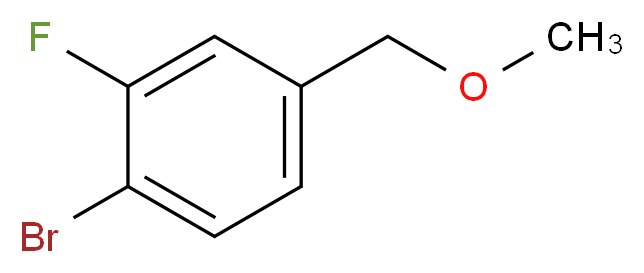 1-bromo-2-fluoro-4-(methoxymethyl)benzene_分子结构_CAS_162744-47-0