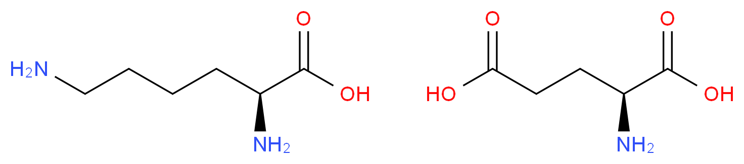 L-Lysine L-glutamate salt_分子结构_CAS_5408-52-6)