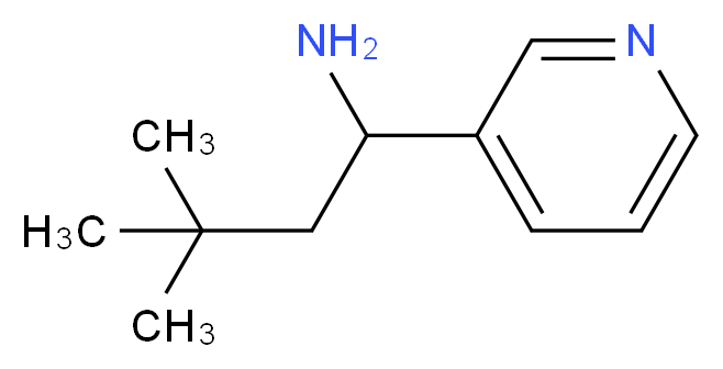 3,3-Dimethyl-1-(3-pyridinyl)-1-butanamine_分子结构_CAS_959239-41-9)