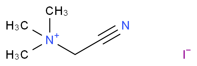 (cyanomethyl)trimethylazanium iodide_分子结构_CAS_82272-28-4