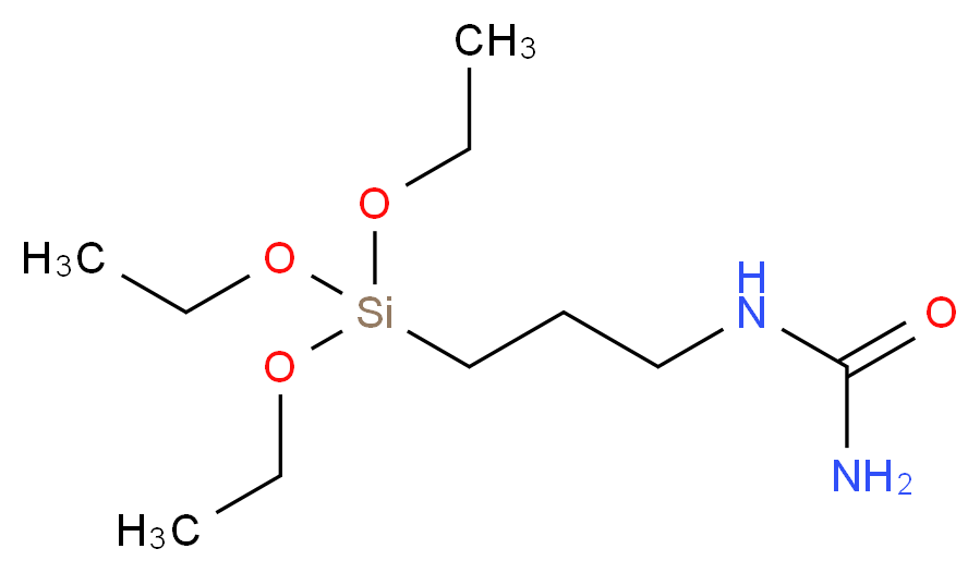 [3-(triethoxysilyl)propyl]urea_分子结构_CAS_23779-32-0