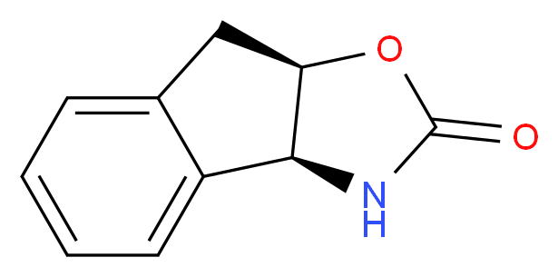 (3aS-顺)-(-)-3,3a,8,8a-四氢-2H-茚并[1,2-d]噁唑-2-酮_分子结构_CAS_135969-64-1)